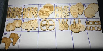 10 pair Paint and sip Wood earrings painting kits, paint your own wood earrings, wood earrings making kit, please see description