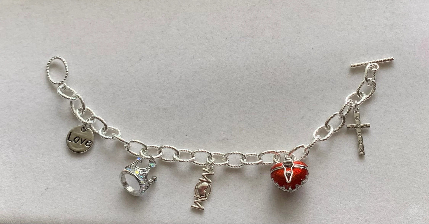 Special Mothers charm bracelet, silver charm bracelet, charm bracelet, mom charm, bracelet for mom, Mother’s Day gift