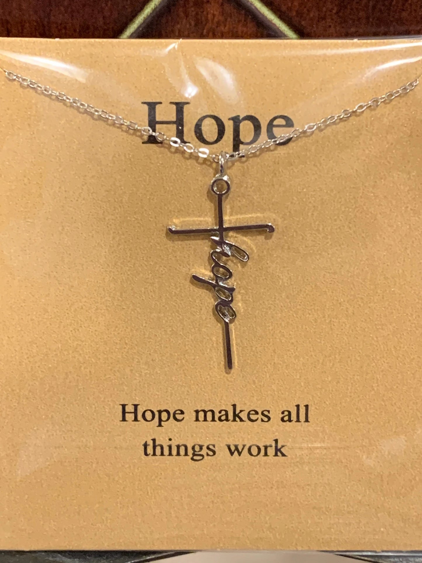 Hope Pray Strength Blessed Necklace, silver necklace, Hope necklace, Pray necklace, Strength necklace, Blessed necklace, inspirational